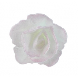 Róża chińska waflowa mała różowa cieniowana 1 sztuka